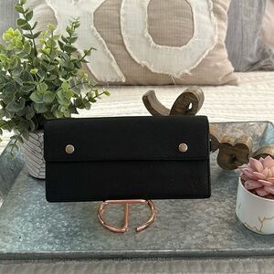 LV Black Taiga Wallet